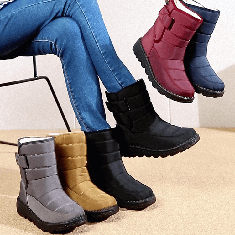 SnowStep™ – Wasserdichte, rutschfeste & angenehm warme Winterstiefel für Damen [50% Rabatt]