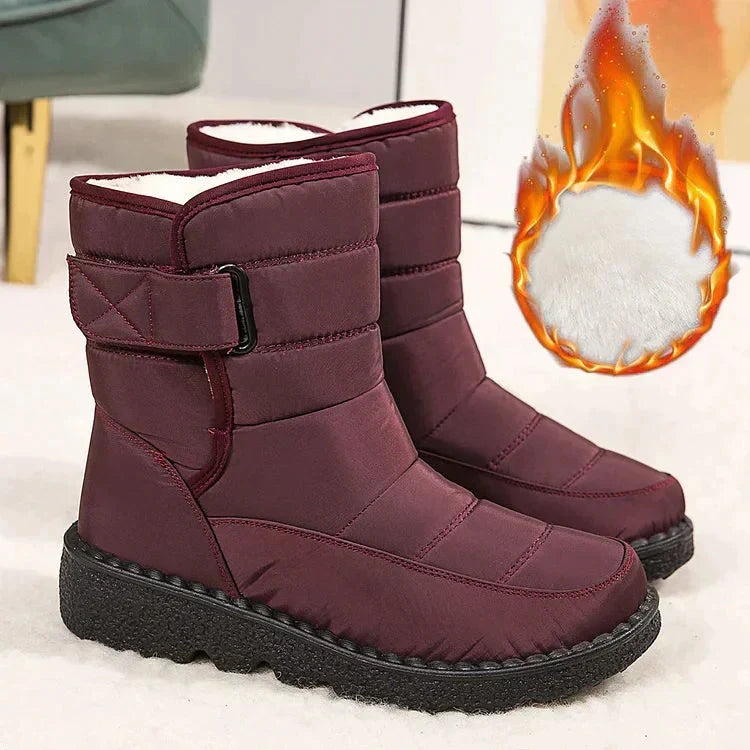 SnowStep™ – Wasserdichte, rutschfeste & angenehm warme Winterstiefel für Damen [50% Rabatt]