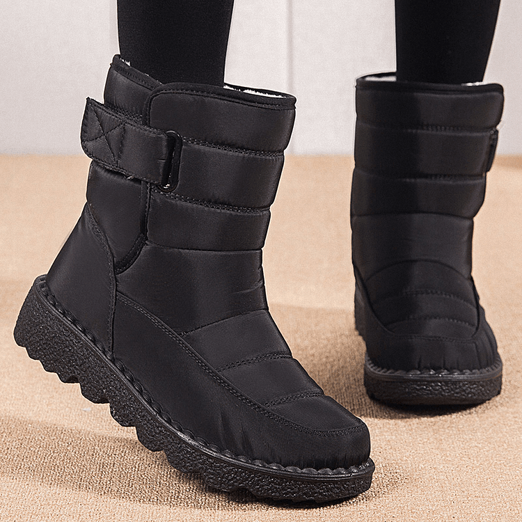 SnowStep™ – Wasserdichte, rutschfeste & angenehm warme Winterstiefel für Damen [50% Rabatt]