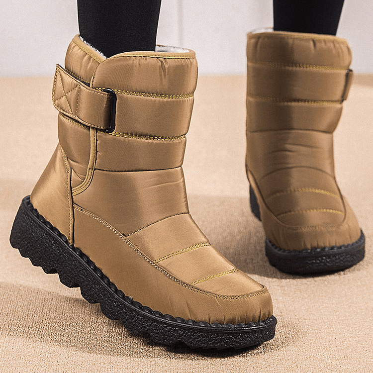 SnowStep™ – Wasserdichte, rutschfeste & angenehm warme Winterstiefel für Damen [50% Rabatt]
