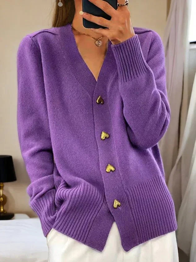 Gestrickte Weste mit weichem Wollmix für Frauen