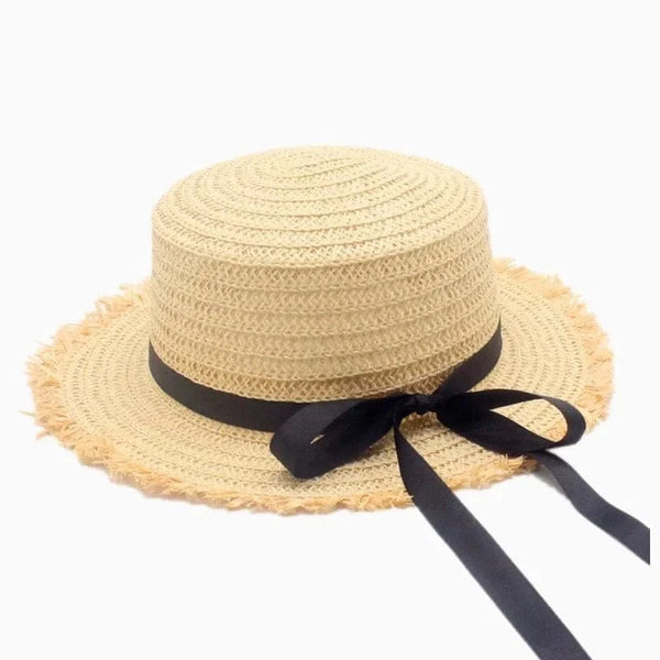 Eleganter Sonnenhut mit Schleifenakzent für Damen
