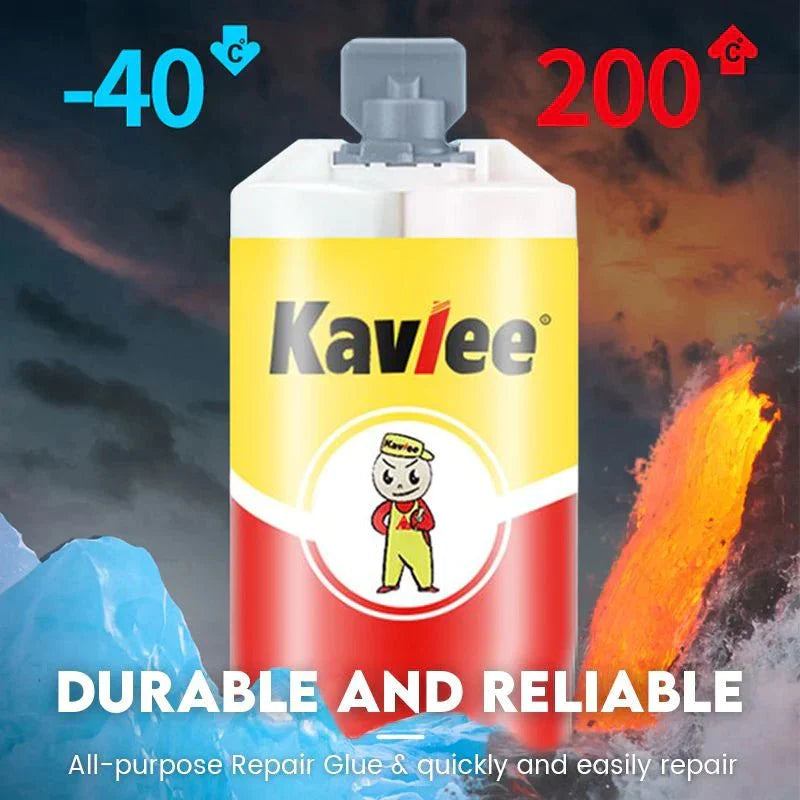 Durable reliable 2-Komponenten Epoxidkleber 100ml with temperature range specifications shown