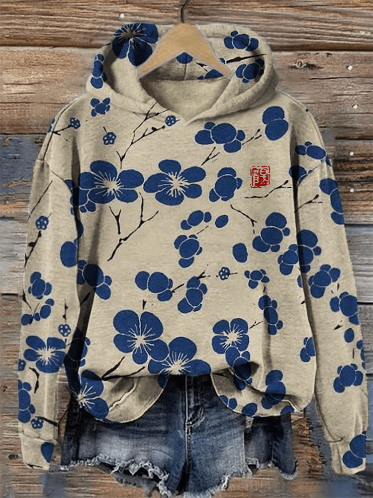 Liliosa | Grafisches Kapuzen-Sweatshirt