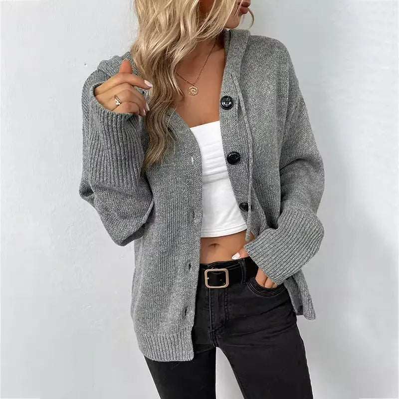 Gestrickter bequemer Pullover für Frauen