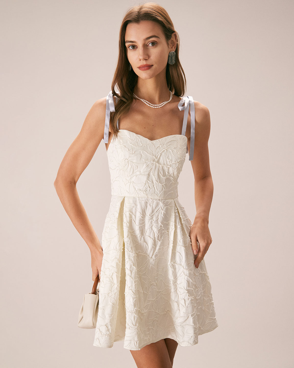 Gila | Elegantes Jacquard Minikleid
