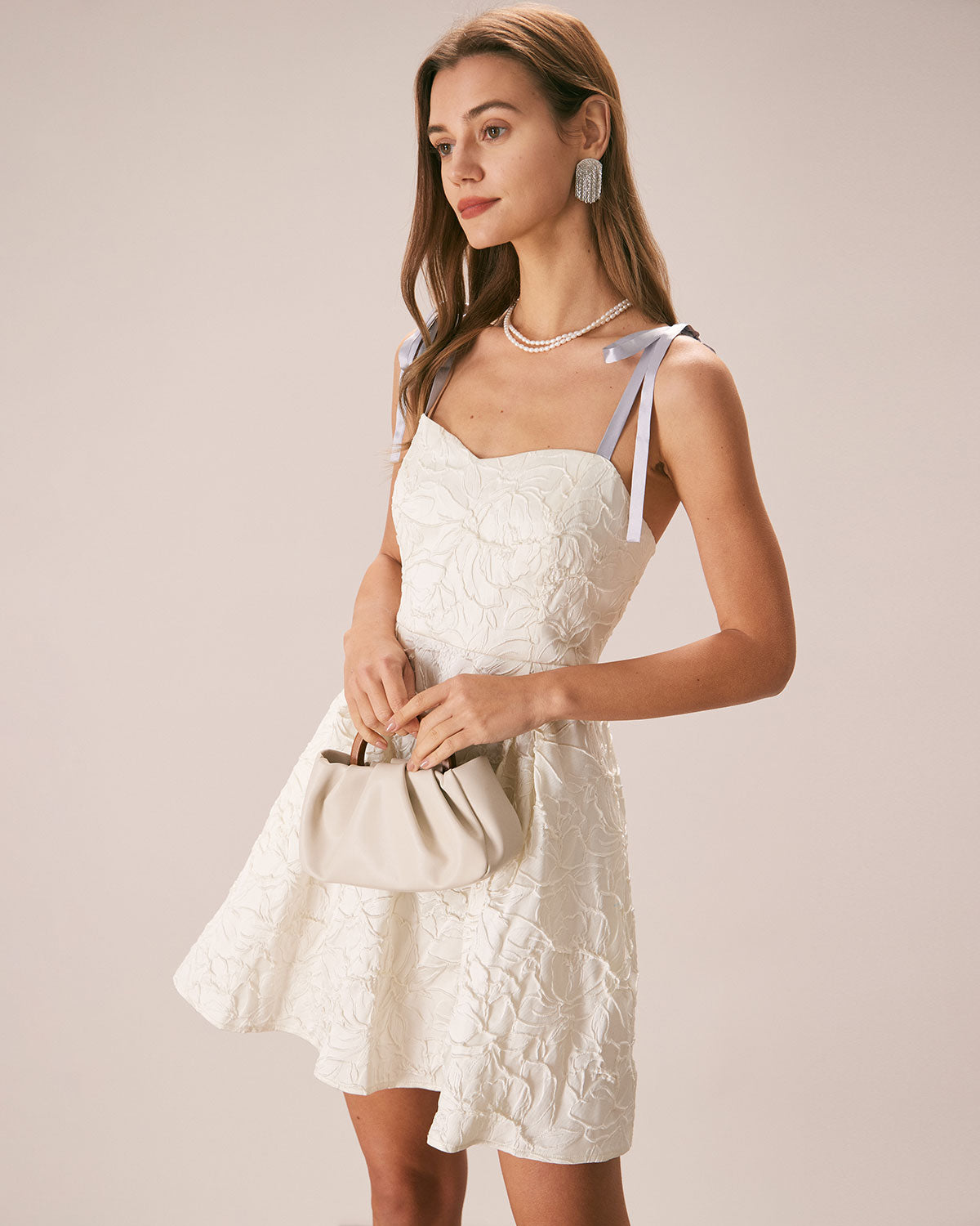 Gila | Elegantes Jacquard Minikleid