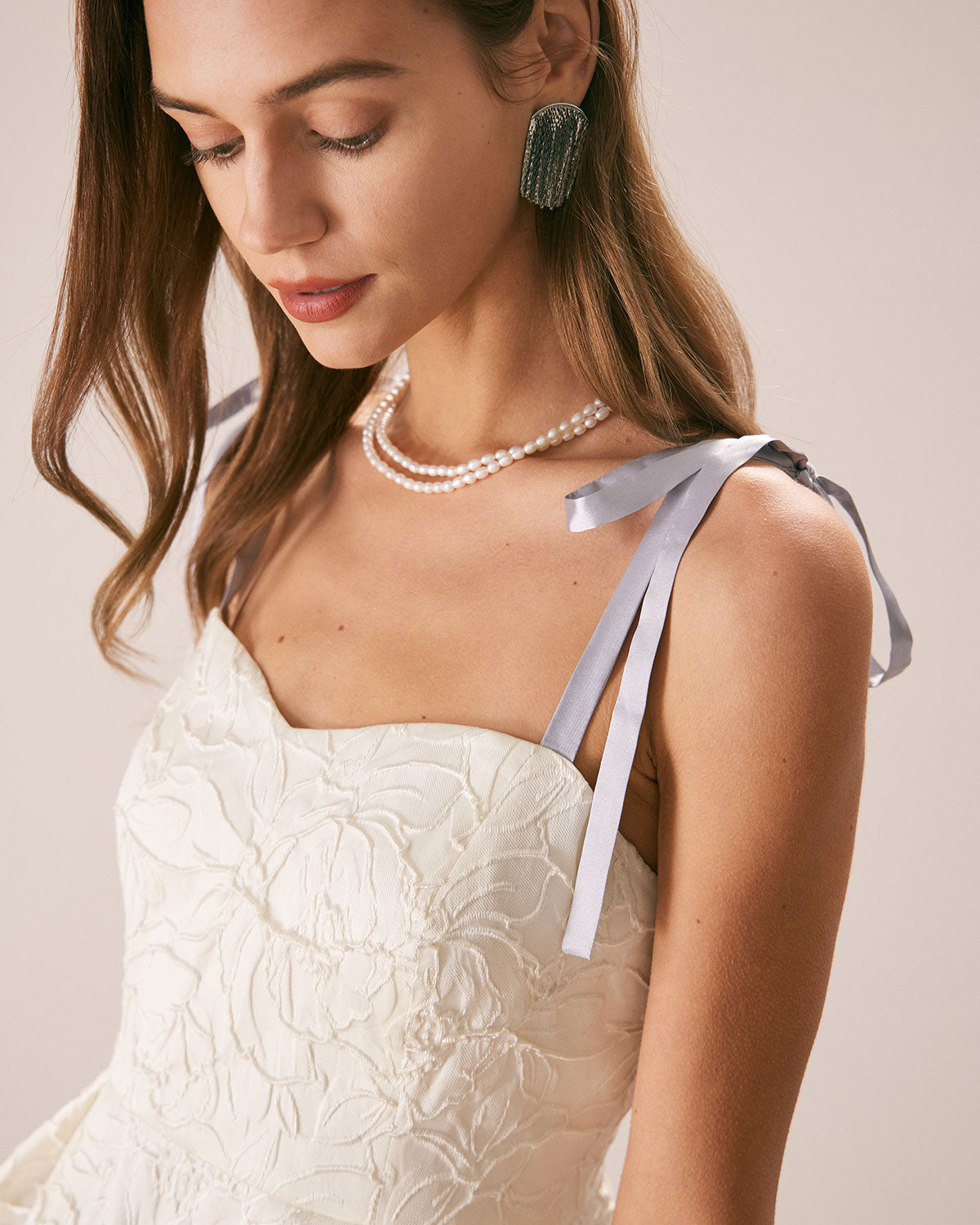 Gila | Elegantes Jacquard Minikleid