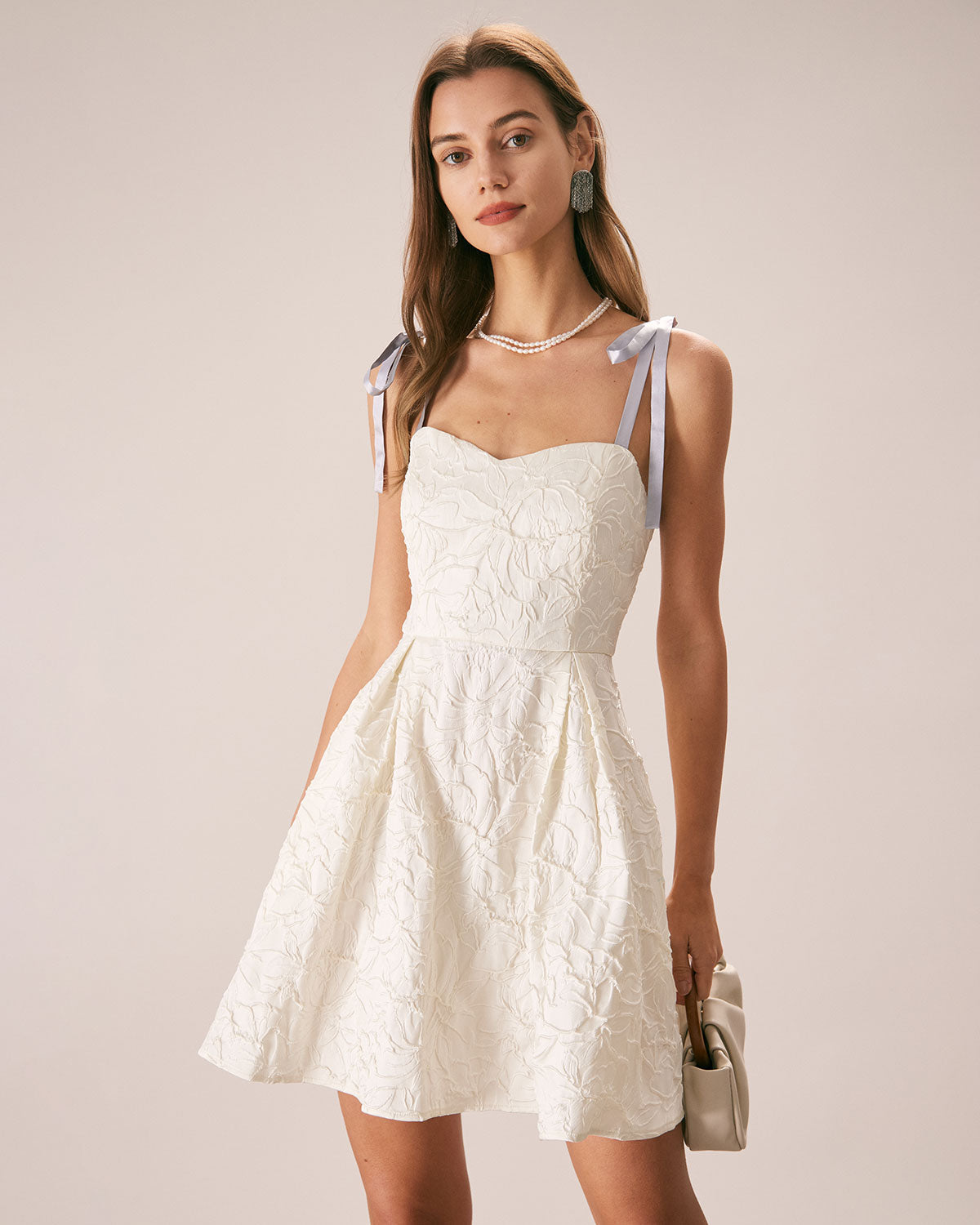 Gila | Elegantes Jacquard Minikleid