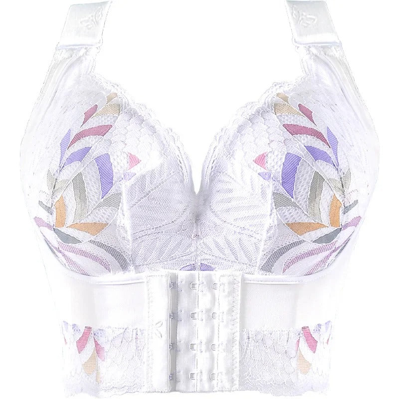 Eleganter Push-Up-BH Mit Bügel Und Blumenmuster Für Frauen