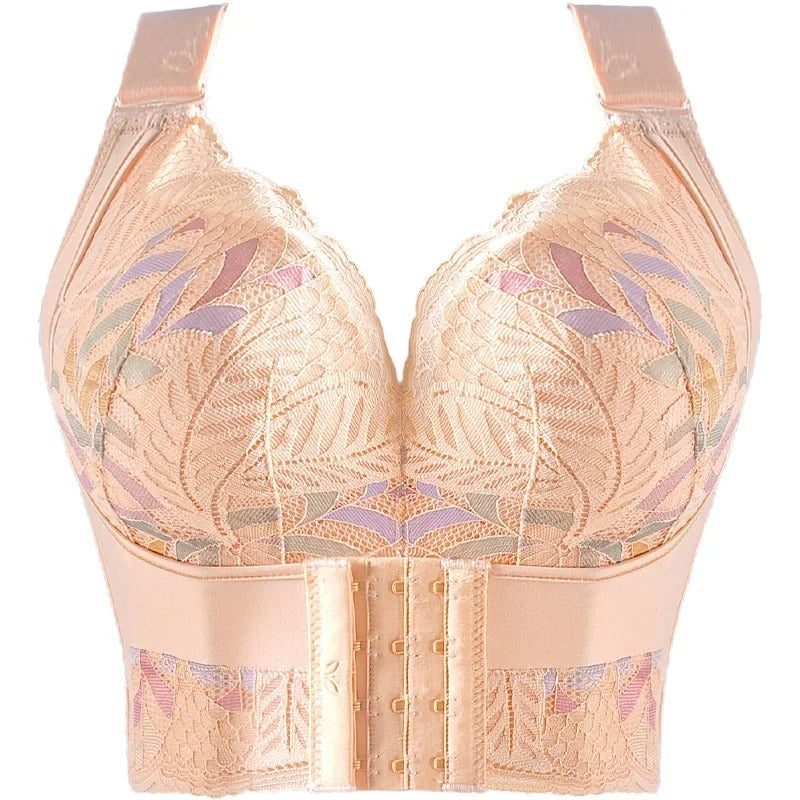 Eleganter Push-Up-BH Mit Bügel Und Blumenmuster Für Frauen
