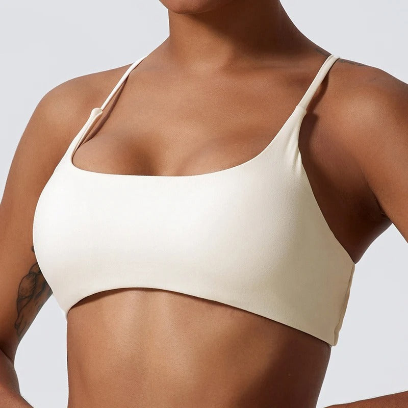 Superweicher Cross-Back-Sport-BH Mit Frontverschluss Für Frauen