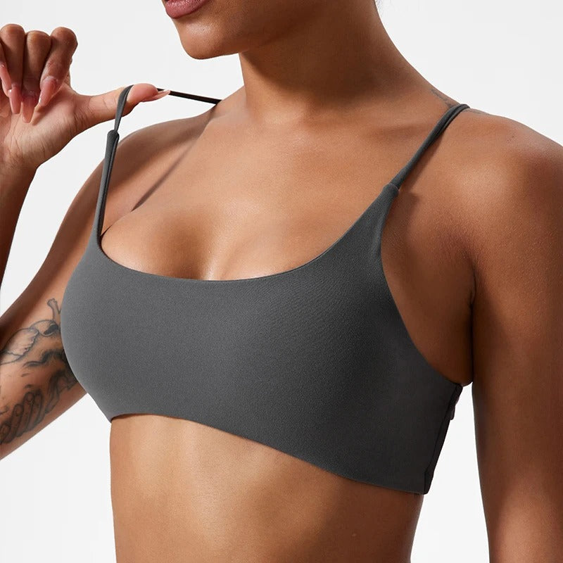 Superweicher Cross-Back-Sport-BH Mit Frontverschluss Für Frauen