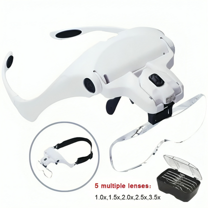 FocusLens™ – Lupenstirnband mit hellem LED-Licht für besonders präzises Arbeiten [50% Rabatt]